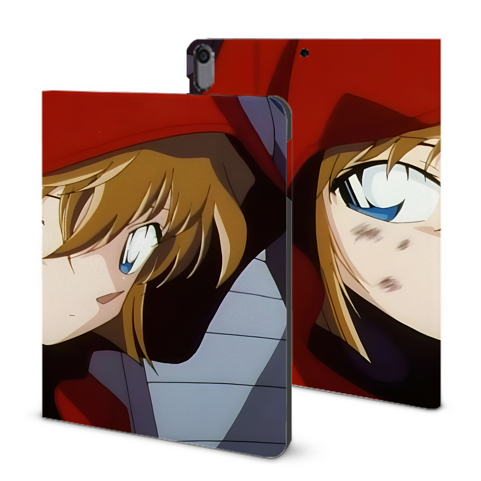 （画像用） 名探偵コナン Detective Conan IPad ケース ブック型 PUレザー TPU 耐衝撃 軽量 薄型 ペン収納なし 全面保護 IPad 各モデル対応